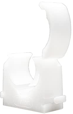 Talon - 28mm Single Hinged Pipe Clips - Pack of 50 - Natural - 360° Fixing for Pipework - Temperatures Up to 85°C (185°F) - Safe for Use On Plumbing, Gas and Air Conditioning Pipe - UV Stabilized