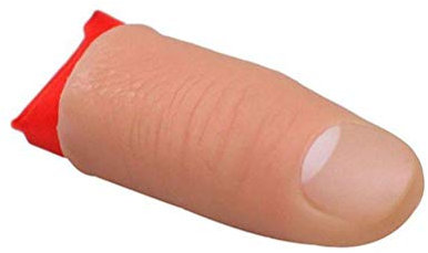 STOBOK Lot de 2 faux doigts de magie avec chiffon d'entraînement en soie rouge