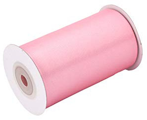 Creativery 10m Rolle Satinband 100mm Tischband Tischläufer Satin Stoff Tischdeko Party Hochzeit Geburtstag rosa