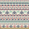 ABAKUHAUS Stammes Gewebe als Meterware, Native ethnische Kunst, Schön Gewebten Stoff für Polster und Wohnaccessoires, 1M (148x100cm), Nachtblau Meeresgrün Creme