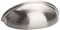 LONTAN 20 Pack Brushed Nickel Cup Handles 76mm Hole Centers 3 Inch Kitchen Cabinet Handles Suitable for Cabinets and Drawers in Bedrooms, Kitchens, Study Rooms, and Living Rooms, Zinc Alloy
