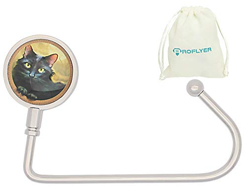 ROFLYER Handtaschenhaken für den Tisch, sofortiger Geldbeutelhalter, Taschen-Aufhänger, langer Damen-Handtaschen-Halter, Taschen-Aufbewahrung, Dame und Mädchen, Geschenk (CAT 06)