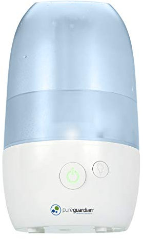 PureGuardian Ultrasonic Cool Mist Humidifier with Aromatherapy Tray, 70-Hour Run Time, 1-Gallon Tank Capacity, 320 Sq. Ft. Coverage for Small Rooms, Quiet Operation, H975AR