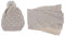 Omenluck 1 x Strickschal und Mütze für Damen, Beige, für den Winter