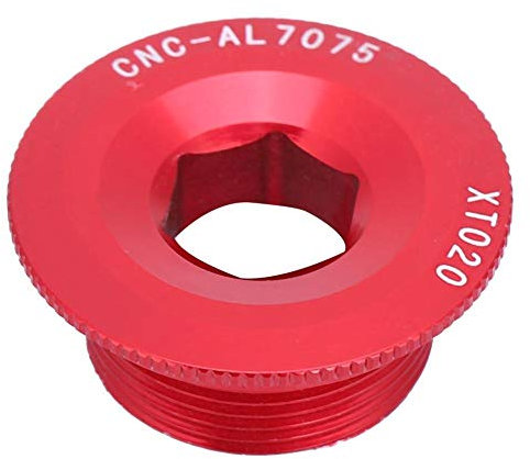 Keenso Vite guarnitura, bullone pedivella in Lega di Alluminio per Tappo Staffa Mountain Bike Vite guarnitura M20 Viti ASSE BB(Rosso)