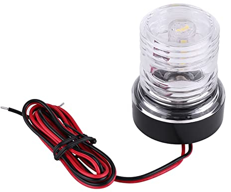 LED Navigationslicht Rundum 360 ° DC 12V 2,5W Weiß Wasserdicht Boot Signal Licht Für Schwimmende Boote Yachten Fischerboote Kajak Yacht und Andere Boote. für ankerlicht Boot ankerlicht led