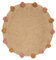 Atmosphera - Kinderteppich Pompons - Jute D. 78 cm - Mehrfarbig