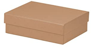 Rössler Geschenkbox mit Deckel | Box mit Deckel | Geschenkbox Geburtstag | Karton mit Deckel | Geschenk Box | Geschenkkarton mit Deckel | Maße: 140x190x60mm | Farbe: Braun | Kraft