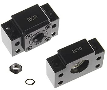 GooEquip BK10 und BF10 Kugellager Schraube Block Halterung Kugel Umlauf Spindel Halterungs Set RM/SFU 1204 Kugelumlaufspindel CNC Teile Bk / Bf10 Fuer Kugel Umlauf Spindeln