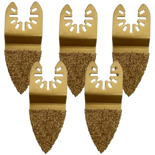 Hartmetall-Fingerraspel, Multifunktionswerkzeug, kompatibel mit Dremel Fein Multimaster Makita usw., oszillierend, 5 Stück