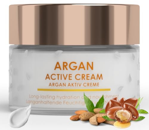 Green idea – Arganöl Creme – Gesichtscreme trockene Haut – Tag und Nacht - Anti-Aging Gesichtspflege – Anti Falten Creme - Feuchtigkeitscreme Arganöl Gesicht - Paraben Frei - Skincare 50 ml