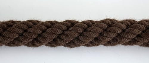 Gepotex Cuerda de barandilla para pasamanos de 38 mm de diámetro, color marrón