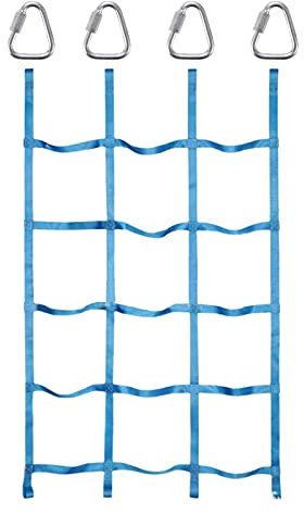 Limitoll Kletternetz für Kinder, tragbares Gepäcknetz, 180 x 109 cm, Indoor-Kletternetz, Outdoor-Gepäcknetz, Kletter-Cargo-Netz, Polyester-Seilleiter, widerstandsfähig