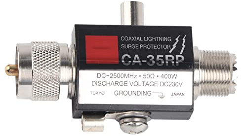 Blitzableiter Pl259, CA-35RS Koaxialer Blitzüberspannungsschutz UHF-Stecker auf Buchse R Pl-259 Protector Arrester
