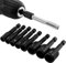 Bestgle 8pcs Adaptateur de Douille de Taraud à vis 1/4inch à tige Hexagonale Machine à Tarauder Carré pilote Filetage Adaptateur de Taraud Pour Perceuse électrique (M4/M5/M6/M8/M10/M12/M14/M16)