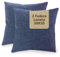 SONIT - Kissenbezug 50x50 cm - Sofa Kissen, Deko Kissenbezüge für Wohnzimmer und Schlafzimmer - 2er-Set - Made in Italy - Blau