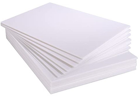 ASelected 10 Stück Schaumstoffboards, hartschaumplatte, A3 (420 x 297 mm), 5 mm dick, Polystyrol-Schaumstoffplatte für Modellbau, Montage von Fotos, Präsentationen, Kunst- und Bastelprojekten