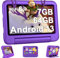 Oangcc 2025 Tablet Niños 7 Pulgadas Android Tablet, 7GB RAM+64GB ROM(TF 1TB), WiFi 6, GMS Certified, BT 5.0, Control Parental/Kids Space/Dual Camera/GPS/Funda para Tableta a Prueba de Niños- Morado