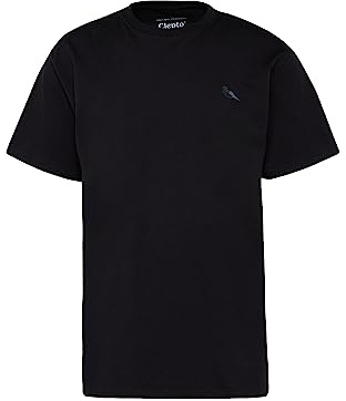 Cleptomanicx Herren Shirt schwarz/blau/grau L