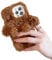FAOONNMY Flauschige Plüsch Hülle für iPhone 13, Weiche Warme Pelzig Teddy Hund Plüsch Handyhülle für Frauen Jungen Mädchen, Süße Kunstfell Schutzhülle Stoßfest Kompatibel mit Brown iPhone 13