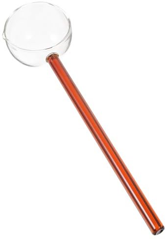 Operitacx Glass Stirring Spoon Clear Glass Spoon Long Handle Milk Stirring Spoon Coffee or Tea Glass Stirrer Spoon Glass Coffee Spoon (Random Color)