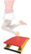 DSeenLeap Schulgymnastik-Sprungbrett für Erwachsene/Jugendliche, 4 Federn, elastisches Holzbrett für Heimspielzimmer, Leichtathletik-Trainingsplatz (rot)