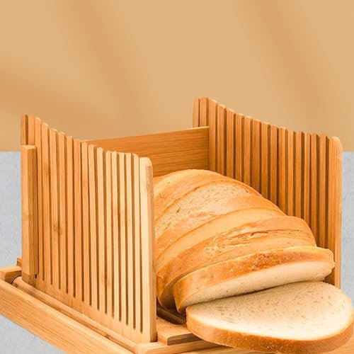 Bread Slicer, Multifunctional Sandwich/Toast Maker,Adjustable Bread Slicing Guide With Crumb Catcher Tray (Wave)