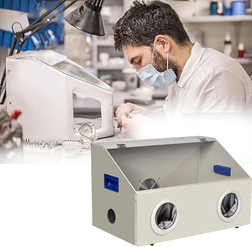 Boîte De Meulage Dentaire, Boîte De Gravure Anti-poussière Avec Éclairage LED Et Fenêtre Transparente, Ventilateur Puissant 2800R/MIN, Utilisée Pour Le Meulage/gravure/polissage/perçage/découpe