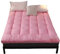 Matelas futon simple et généreux pour lit double, matelas de sol, matelas de couchage pliable, enroulable, matelas pour invités, dortoir, voyage, camping, rose, 90 x 190 cm