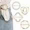 Zernblend 4-stückiges Schal-Ring-Clip-Set, T-Shirt-Binder, Kleider-Ecken-Knöpfe, Damen-Mode-Metall-Rund-Kreis-Hemd-Clip-Verschluss