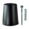 ALSTEN TECH Türstopper 60x47 mm aus Gummi Bodenmontage oder Wandmontage Robuster Gummistopper Wetterfester Boden Stopper Torstopper aus Vollgummi der Schutz Gegen Anschlagende Türen, schwarz