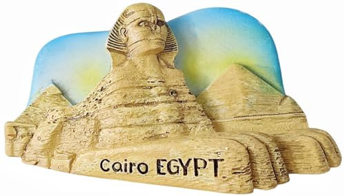 3D Sphinx Kairo Ägypten Kühlschrankmagnet Reise Souvenir Kühlschrank Dekoration Magnet handbemalt Handwerk