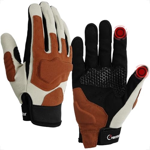 evermotor Sommer Motorradhandschuhe – Professionelle Sport-Handschuhe für Motorrad, Motocross, Roller, Moped, Quad, ATV und Mountainbike, L