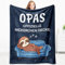 Giftasy Geschenke für Opa - Kuscheldecke, Bester Opa Geschenk Geburtstag, Geburtstagsgeschenk, Vatertag Vatertagsgeschenk