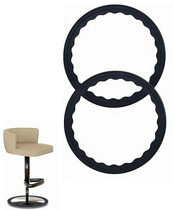 Barhocker-Bodenschoner Set, 2 Stück, Schwarz, rutschfeste Stuhlbein-Schutzkappen für Barhocker