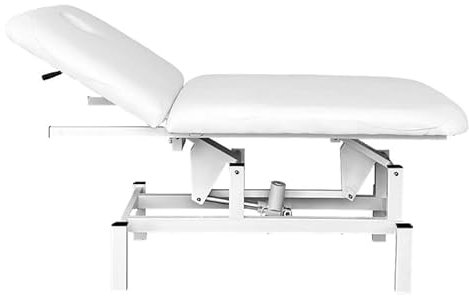 PLUS SANTE - FOBIA, Table de Soins Esthétiques Électrique, Largeur 65 à 75 cm, Hauteur Réglable - Blanc Cassé (65 cm)