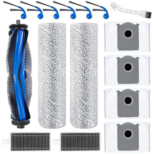 Heykewi Kit d'accessoires pour Ecovacs Deebot T80 Omni / X8 Omni / X8 Pro Omni Aspirateur Robot Accessoires de Rechange (16 Accessoires)
