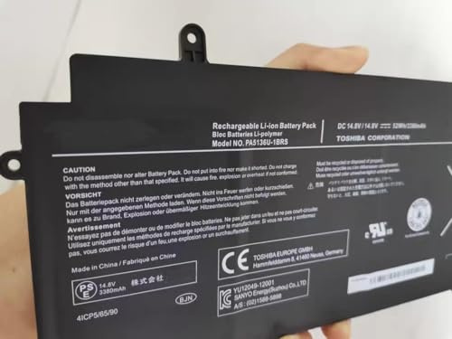WJYOZSA Laptop Battery PA5136U-1BRS for TOSHIBA Portege Z30-C-124 Z30-B-05H Z30-AK01S Z30-C-125 Z30-AK32S Z30-AK06S Z30-AK12S Easy to repair