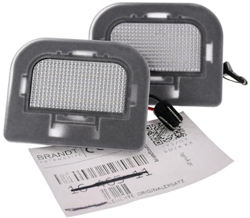 BRANDT Kennzeichenleuchten LED kompatibel mit Hyundai i30 III Fastback Kombi Stufenheck PD PDE Nexo I FE 18-24 Kia Optima IV Hybrid JF 16-20 Optima IV JF 16-20 Sorento IV MQ4 21-23 Sportage NQ5 23-24