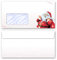 Briefumschläge Weihnachten, BRIEF AN DEN WEIHNACHTSMANN 10 Briefumschläge DIN LANG (220x110 mm) | Paper-Media