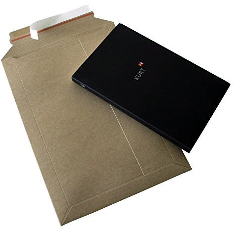 Versandtaschen Vollpappe Karton DIN A4++ - flach: 375x295mm / aufgestellt 350x245x50mm (PS.224) (25)