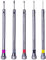 Lot de 5 petits tournevis plats pour horloger - 0,8 mm, 1,0 mm, 1,2 mm, 1,4 mm, 1,6 mm