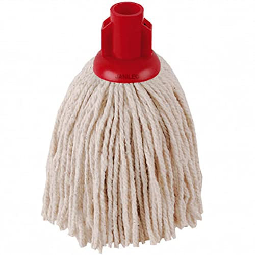 Blake & White Purely Smile 12oz PY Socket Mop Head | Red | Pack of 10