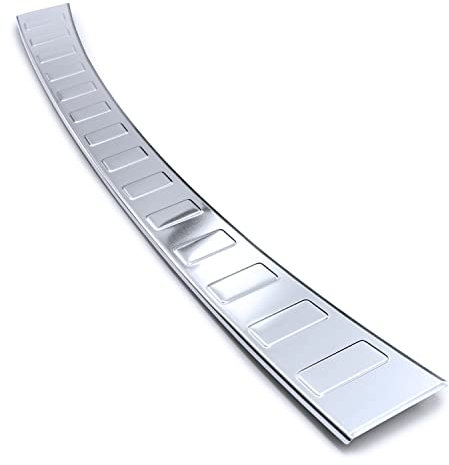 teileplus24 AL128 Ladekantenschutz Aluminium kompatibel mit Volvo XC60 2 2017-, Farbe:Silber