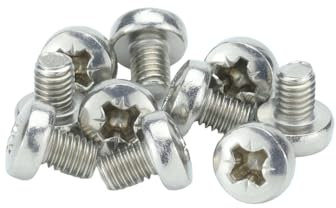 M4 (4mm x 6mm) Pozi Pan Head Machine Screws - A2 Grade Stainless Steel (Pack of 20)