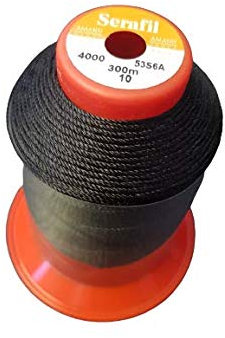 Amann Garn Serafil 10-300m Schwarz, Polyester, 100%