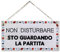 CARISPIBET Non disturbare | segni decorativi targhe decorative per soggiorno decorazioni d'interni regali per lui regole della stanza gli sport calcio ornamento da appendere 15 x 30 cm