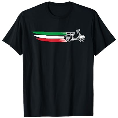 Tricolore - T-Shirt Bandiera Italiana Scooter Italia Maglietta