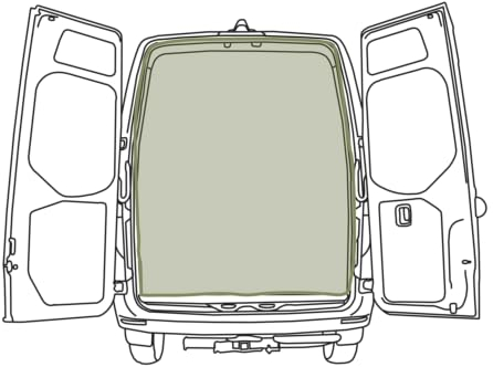 VanEssential Rear Door Bug Screen Designed for Mercedes-Benz Sprinter Van High Roof