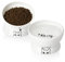 Sweejar Home Raised Cat Bowls Set, Tilted Food Bowl and Deep Water Bowl, Stress Free Elevated Cat Food Bowls, Protect Cat's Spine, Ceramic Pet Bowl Collection for Cats and Small Dogs, Set of 2 (White)